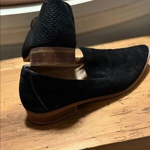 Wonderly Black Suede Loafers